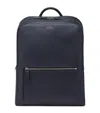 Smythson Leather Backpack In Blue