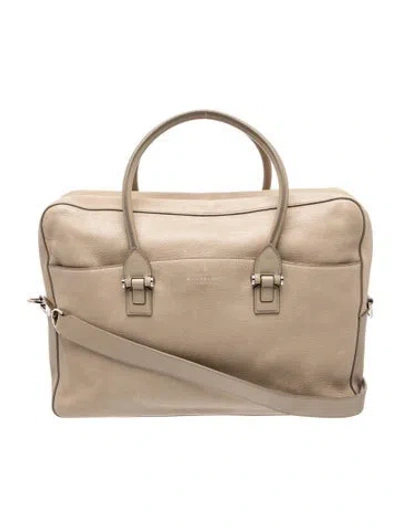 Pre-owned Smythson Leather Briefcase In Neutral