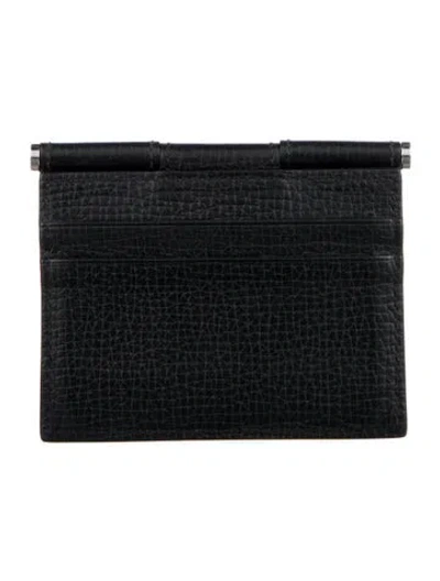 Pre-owned Smythson Leather Card Holder In Black