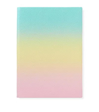 Smythson Leather Chelsea Notebook In Green