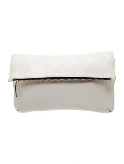 Pre-owned Smythson Leather Clutch In Neutral