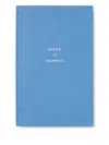 Smythson Leather-cover Notebook (14cm X 9cm) In Blue