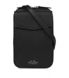 Smythson Leather Cross-body Pouch In Black