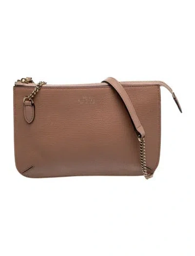 Pre-owned Smythson Leather Crossbody Bag In Neutral