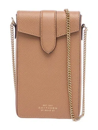 Pre-owned Smythson Leather Crossbody Bag In Neutral