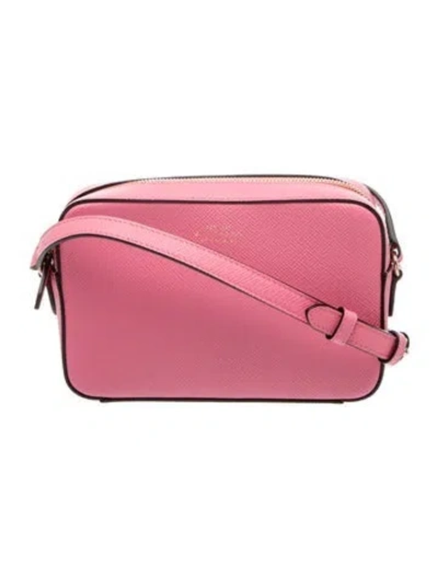 Pre-owned Smythson Leather Crossbody Bag In Pink