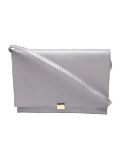 Pre-owned Smythson Leather Crossbody Bag In Purple