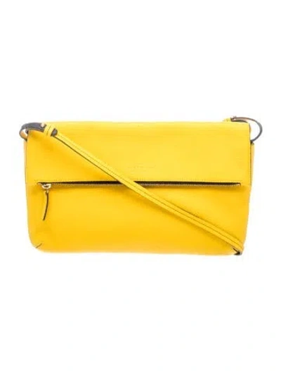 Pre-owned Smythson Leather Crossbody Bag In Yellow
