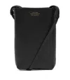 Smythson Womens Black Ludlow Branded Leather Cross-body Pouch In Black