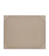Smythson Leather Desk Mat In Brown