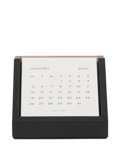 SMYTHSON LEATHER DESKTOP PANAMA CALENDAR