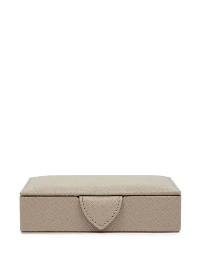 Smythson Leather Jewellery Box In Neutral