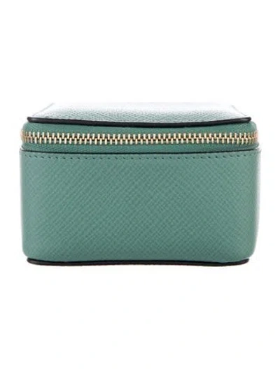 Pre-owned Smythson Leather Jewelry Case In Green