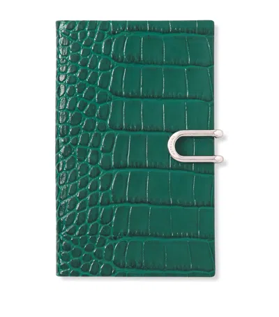 Smythson Leather Mara A6 2026 Mid-year Diary In Blue