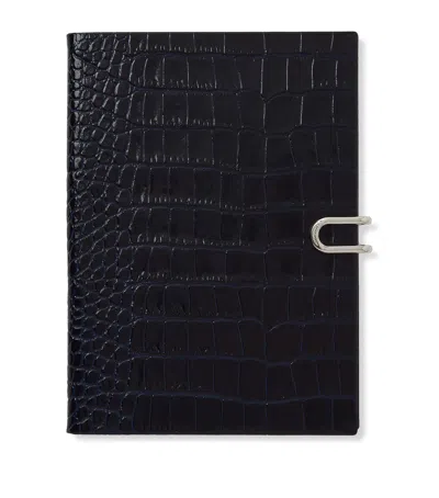 Smythson Leather Mara Soho A5 Mid-year 2026 Diary In Blue