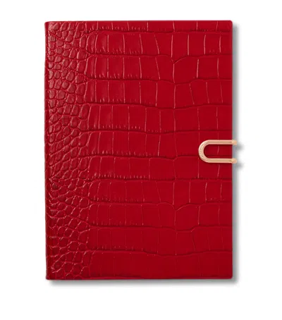 Smythson Leather Mara Soho A5 Mid-year 2026 Diary In Red