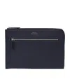 Smythson Leather Organiser Pouch In Blue