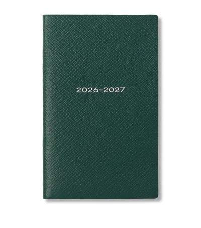 Smythson Leather Panama 2026/27 Diary In Green