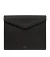 Smythson Leather Panama A4 Writing Folder In Black