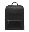 Smythson Leather Panama Backpack In Black