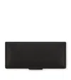 Smythson Leather Panama Cufflink Box In Black
