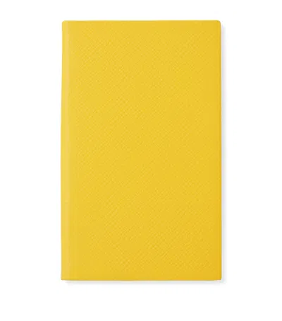 SMYTHSON LEATHER PANAMA NOTEBOOK