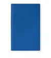 Smythson Leather Panama Pocket Notebook In Blue