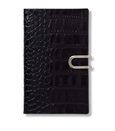 Smythson Leather Panama Weekly Diary 2027 In Blue