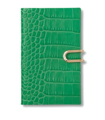 Smythson Leather Panama Weekly Diary 2027 In Green