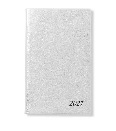 Smythson Leather Panama Weekly Diary 2027 In Metallic