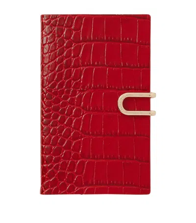 Smythson Leather Panama Weekly Diary 2027 In Red