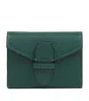 Smythson Leather Playing Card Case In Green