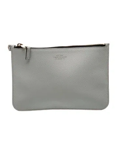 Pre-owned Smythson Leather Portfolio In Green