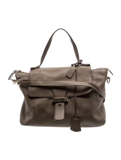 Pre-owned Smythson Leather Shoulder Bag In Brown