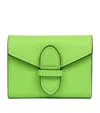 Smythson Leather Single Playing Card Case In Green