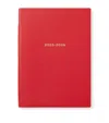 Smythson Leather Soho Planner In Red