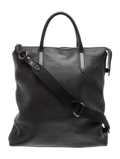 Pre-owned Smythson Leather Tote In Black
