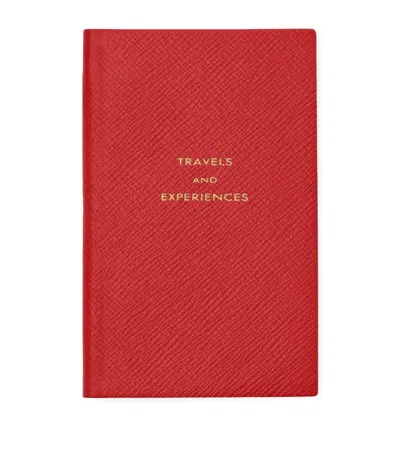 Smythson Leather Travel And Experiences Panama Notebook In Multi