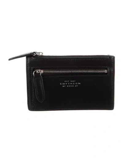 Pre-owned Smythson Leather Wallet In Black