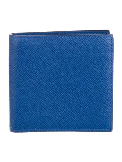 Pre-owned Smythson Leather Wallet In Blue