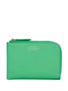 Smythson 레더 지갑 In Green