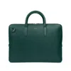 Smythson Lightweight Large Briefcase In Panama In Forest