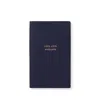 Smythson Lists, Lists And Lists Panama Notebook In Navy