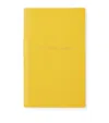 Smythson Live Love Laugh Panama Notebook In Yellow
