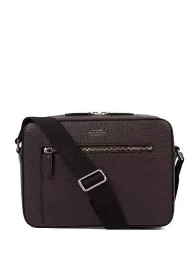 Smythson Ludlow Crossbody Bag In Brown