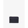 Smythson Navy Ludlow Flat Leather Travel Organiser In Blue