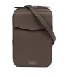 Smythson Ludlow Leather Cross-body Pouch In Brown