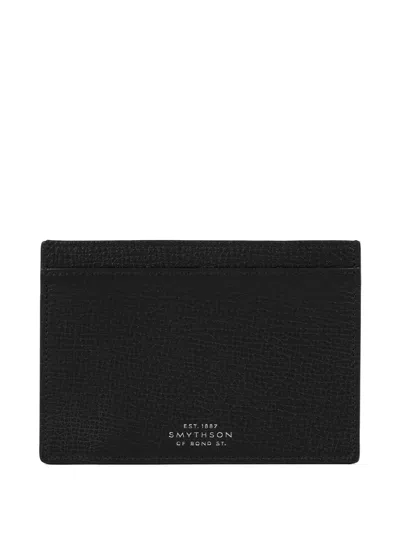 Smythson Ludlow Leather Passport Holder In Black