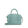 Smythson Lytton Mini Crossbody Bag In Ludlow In Mineral Green