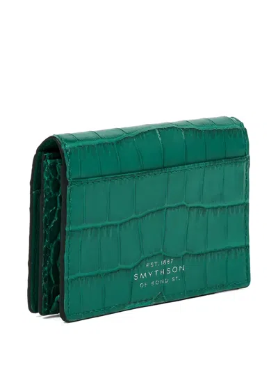 Smythson Mara Cardholder In Green